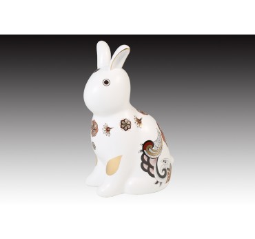 Money兔系列-無光白-造型-高21.5cm